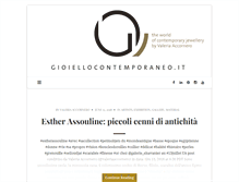 Tablet Screenshot of gioiellocontemporaneo.it